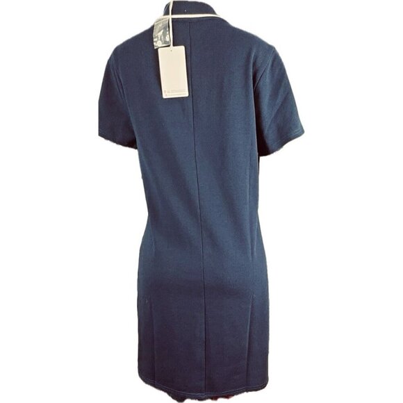 Harry Potter +4 Navy Hogwart Quidich Button Collar Neck Short Sleeve Shirt Dress - Picture 4 of 6